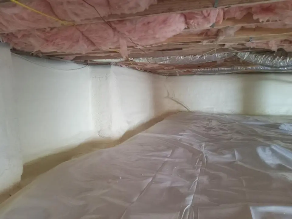 Crawl space encapsulation with closed-cell spray foam for Spray Foam Roofing in Brown Deer
